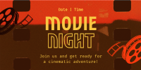 Movie Film Night Twitter Post