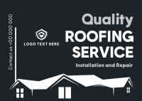 Quality Roofing Postcard