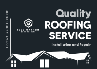 Quality Roofing Postcard