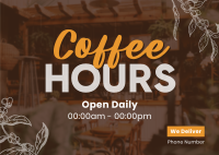 Coffee Hours Postcard example 4