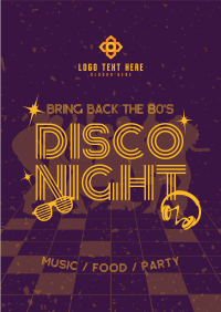 80s Disco Party Poster