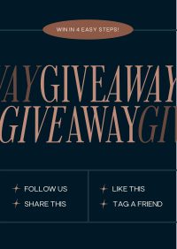 Elegant Minimal Giveaway Flyer