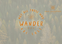 Wanderer Postcard Image Preview