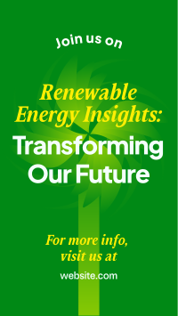 Renewable Energy Seminar Instagram Reel Image Preview