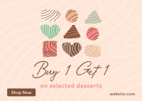 Assorted Chocolates Postcard Design