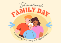 International Family Day Celebration Postcard