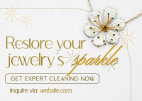 Jewelry Cleaning Luxe Postcard Image Preview