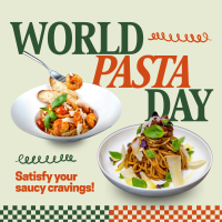 Playful Pasta Day Instagram Post Design