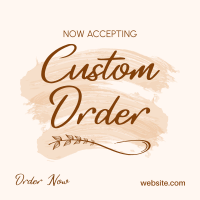 Brush Custom Order Linkedin Post