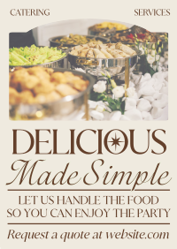 Elegant Food Catering Services Flyer