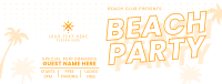 Beach Club Party Facebook Cover