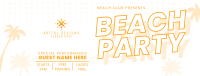 Beach Club Party Facebook Cover Image Preview