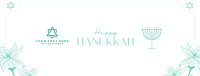 Hanukkah Lilies Facebook Cover Design