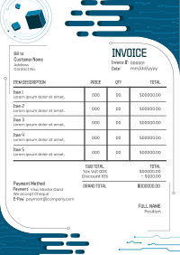 Techno Pop Invoice Invoice