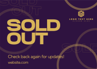 Sold Out Corporate Postcard Design