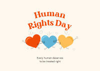 Human Rights Day Postcard Design