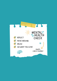 Mental Check Poster