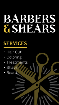 Barbers & Shears Instagram Story