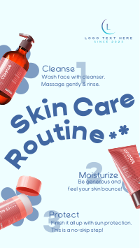 Skin Care Routine Instagram Reel Image Preview