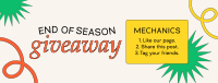 End Of Season Giveaway Facebook Cover Image Preview