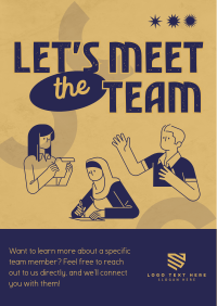 Meet Team Employee Poster