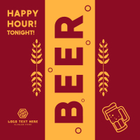 Beer Happy Hour  Instagram Post