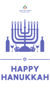 Happy Hanukkah Facebook Story