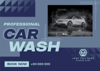 Professional Car Wash Services Postcard