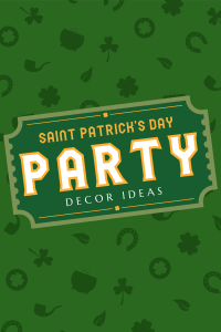 Lucky Irish Pattern Pinterest Pin