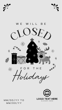 Closed for the Holidays Instagram Story