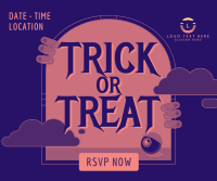 Halloween Trick or Treat Facebook Post