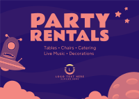 Party Rentals For Kids Postcard