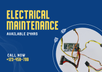 Electrical Maintenance Service Postcard