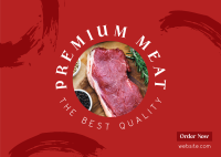 Premium Meat Postcard