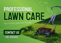 Professional Lawn Care Postcard Image Preview