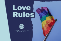 Love Rules Pinterest Cover Design