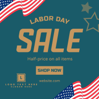 Labor Day Sale Instagram Post Design