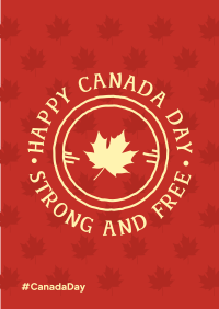 Canada Day Badge Poster