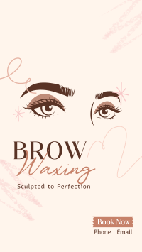 Eyebrow Waxing Service Facebook Story