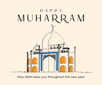 Minimalist Muharram Facebook Post