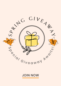 Spring Giveaway Poster