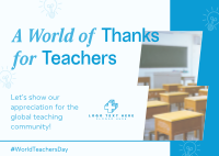 Modern Teachers Day Postcard