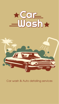 Vintage Carwash Facebook Story