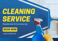 Cleaning Service Postcard Image Preview