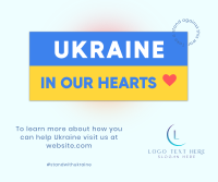 Ukraine In Our Hearts Facebook Post