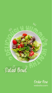 Vegan Salad Bowl Facebook Story