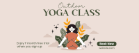 Outdoor Yoga Class Facebook Cover Image Preview