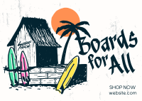Boards for All Postcard