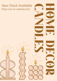 Decorative Candle Decors Flyer