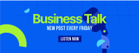 Business Podcast Facebook Cover Design